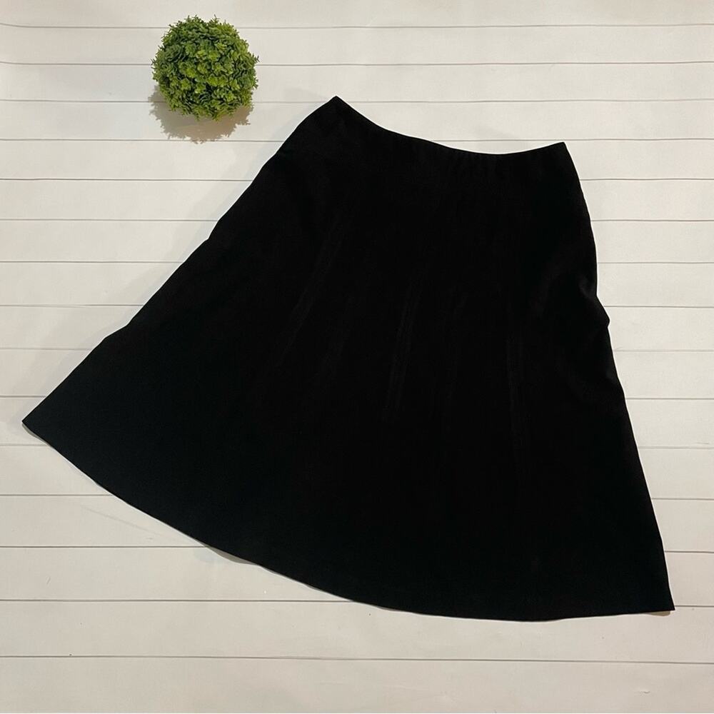 Appraisal Black Long Modest A-line Flare Midi Skirt‎ Women’s Size 10